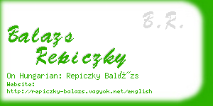 balazs repiczky business card
